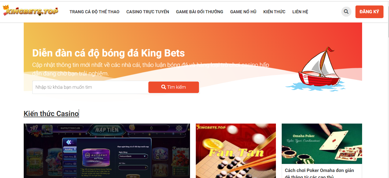 Kingbets.top - Trang chuyên review nhà cái cá độ thể thao uy tín