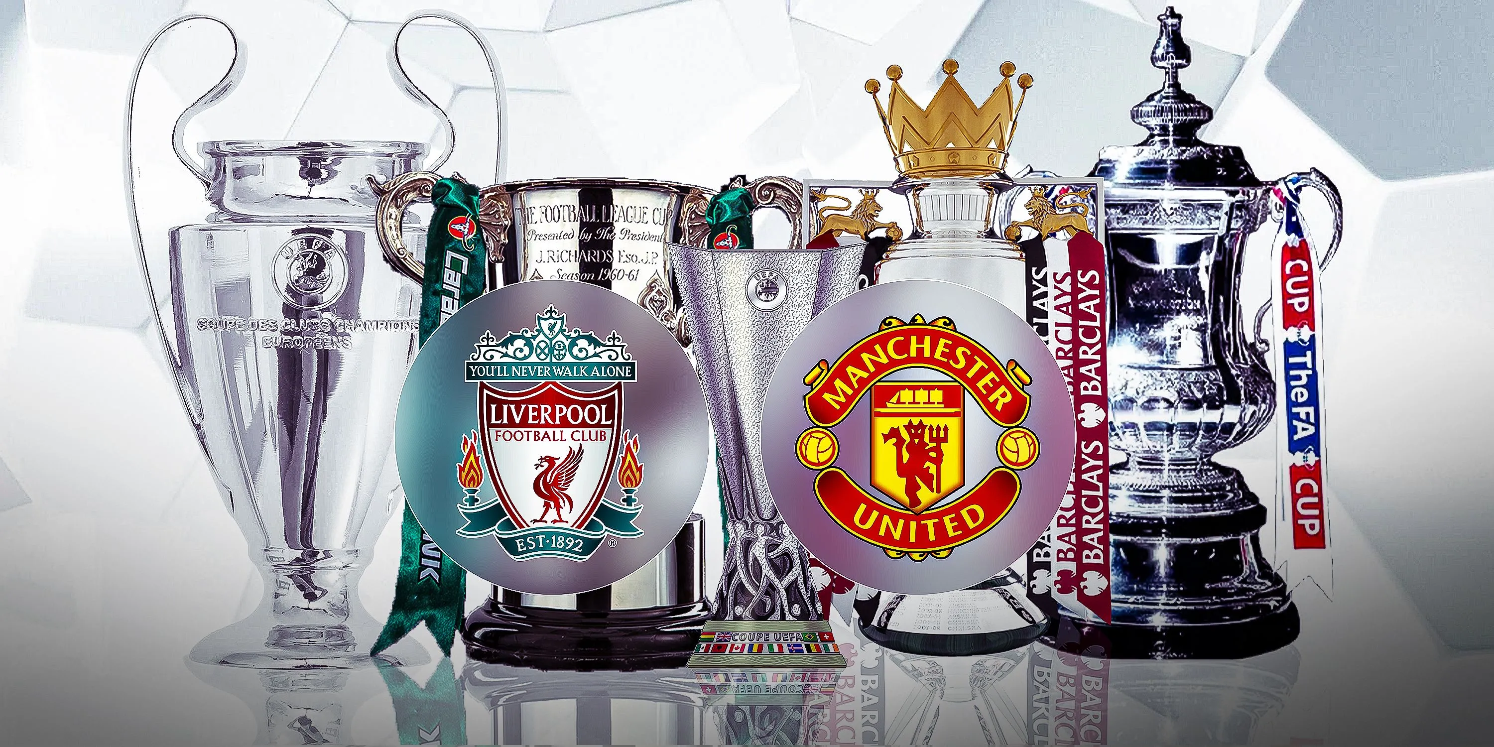 alt: So sánh số lượng danh hiệu của Liverpool và Manchester United