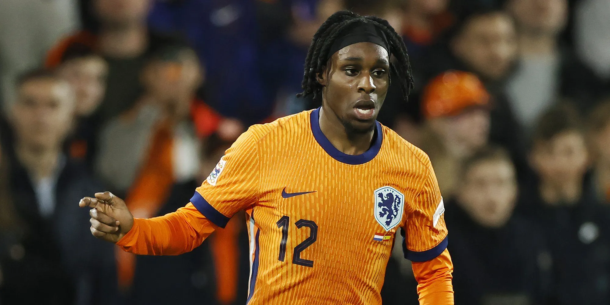 Jeremie Frimpong trong màu áo Bayer Leverkusen, mục tiêu chuyển nhượng của Liverpool