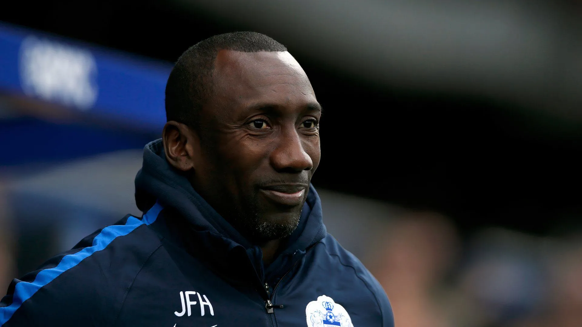 Jimmy Floyd Hasselbaink, cựu tiền đạo Chelsea, trên cương vị HLV trưởng QPR.