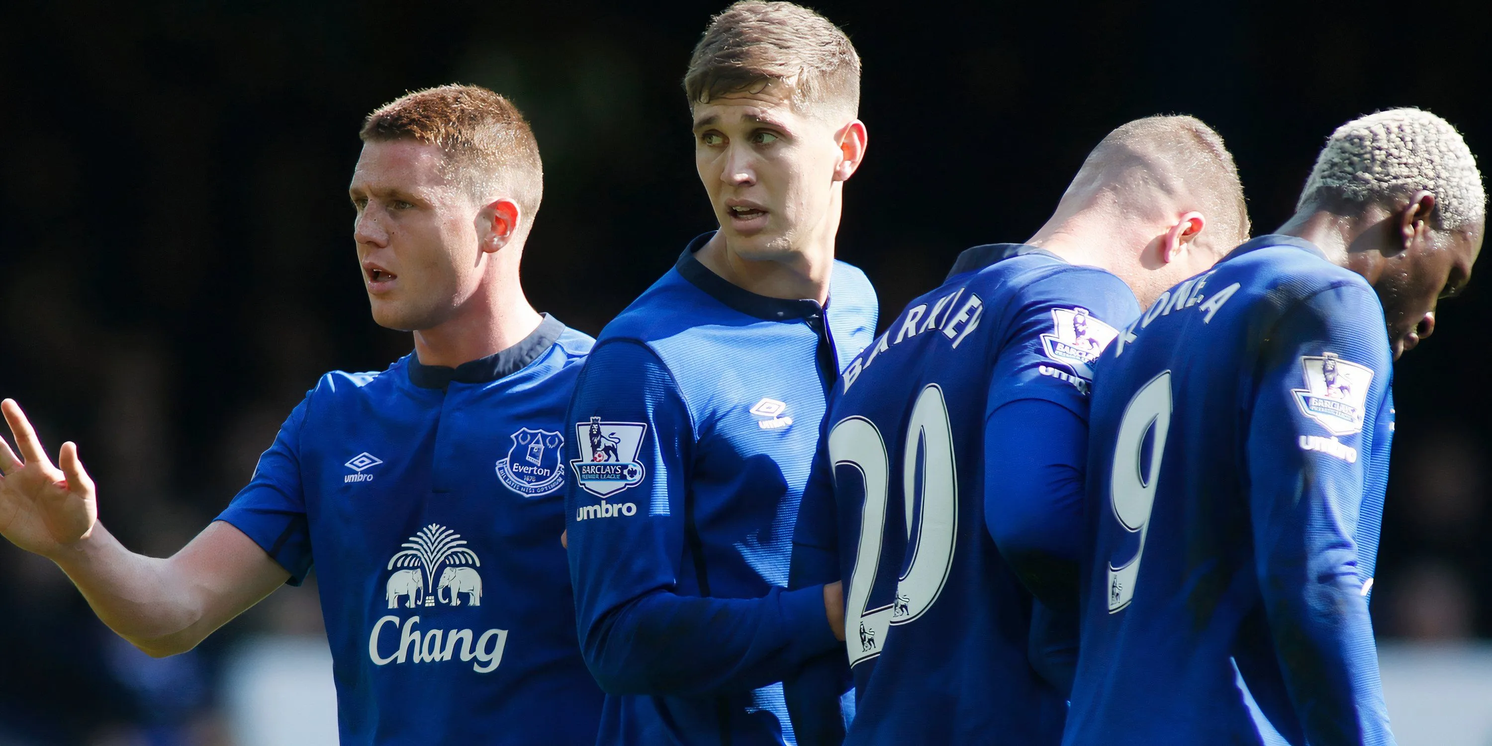 John Stones trong màu áo Everton tại Premier League trước đây