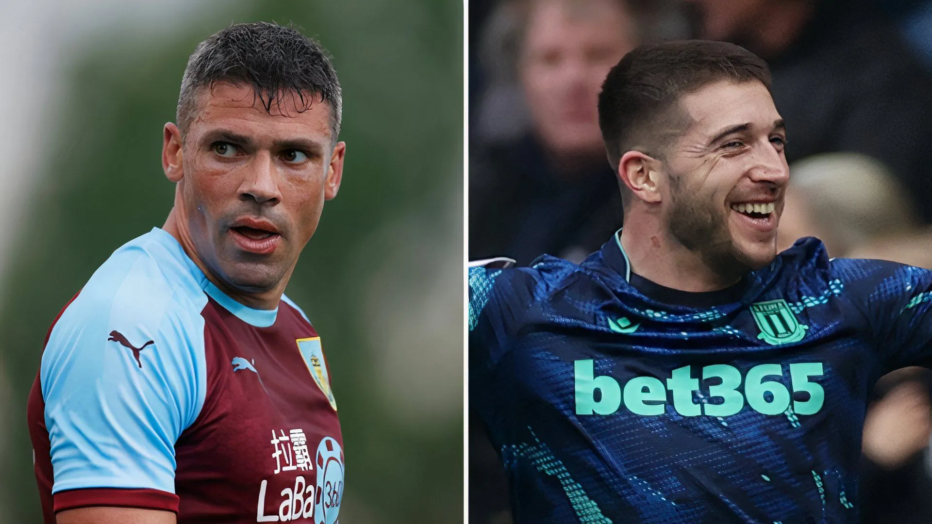 Lynden Gooch và Jon Walters của Stoke City sau thông báo về việc một số cầu thủ, bao gồm Gooch, sẽ rời câu lạc bộ