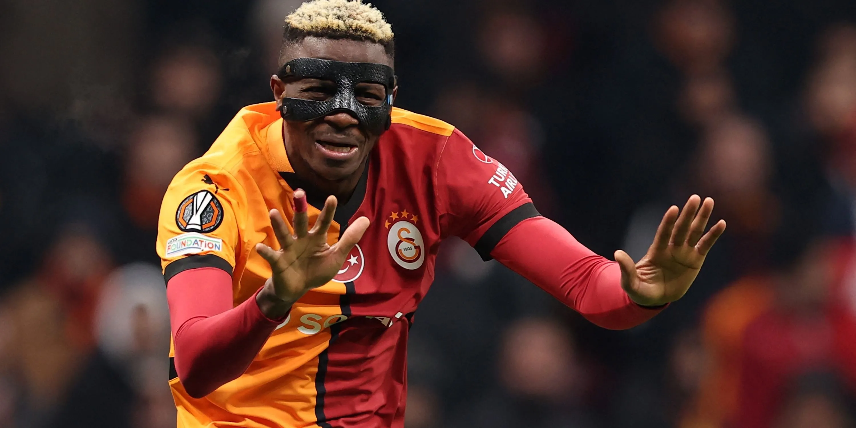 Tiền đạo Victor Osimhen trong màu áo câu lạc bộ Galatasaray