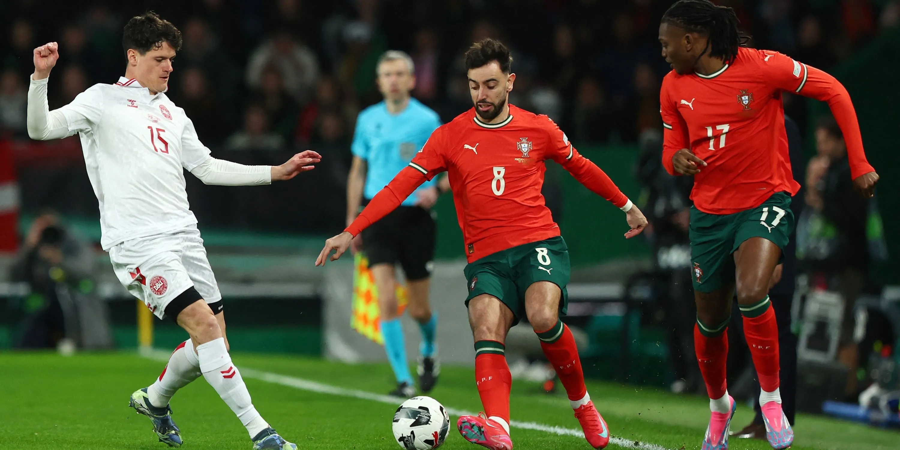 Bruno Fernandes trong màu áo đội tuyển Bồ Đào Nha