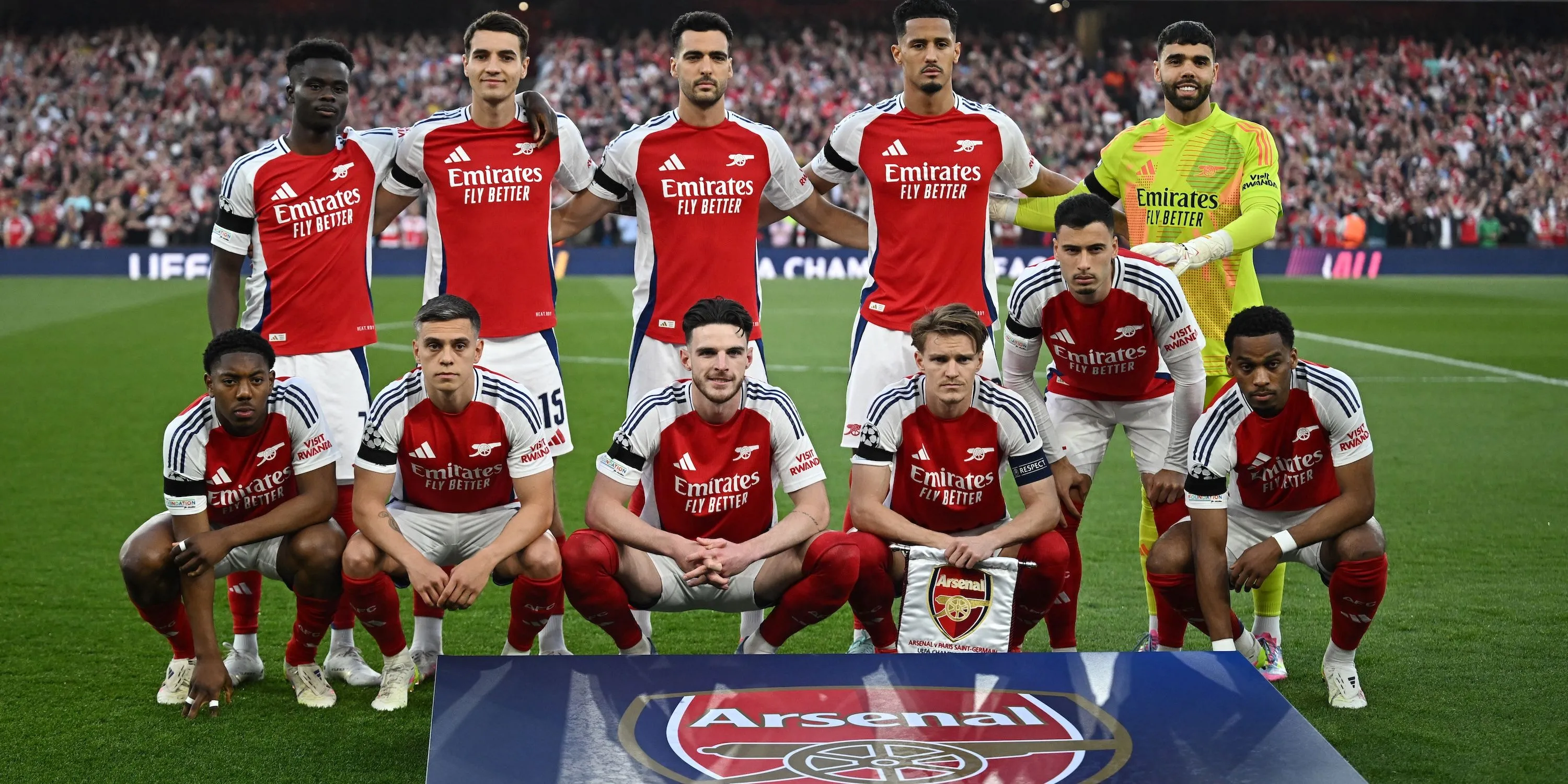Đội hình Arsenal trước trận đấu
