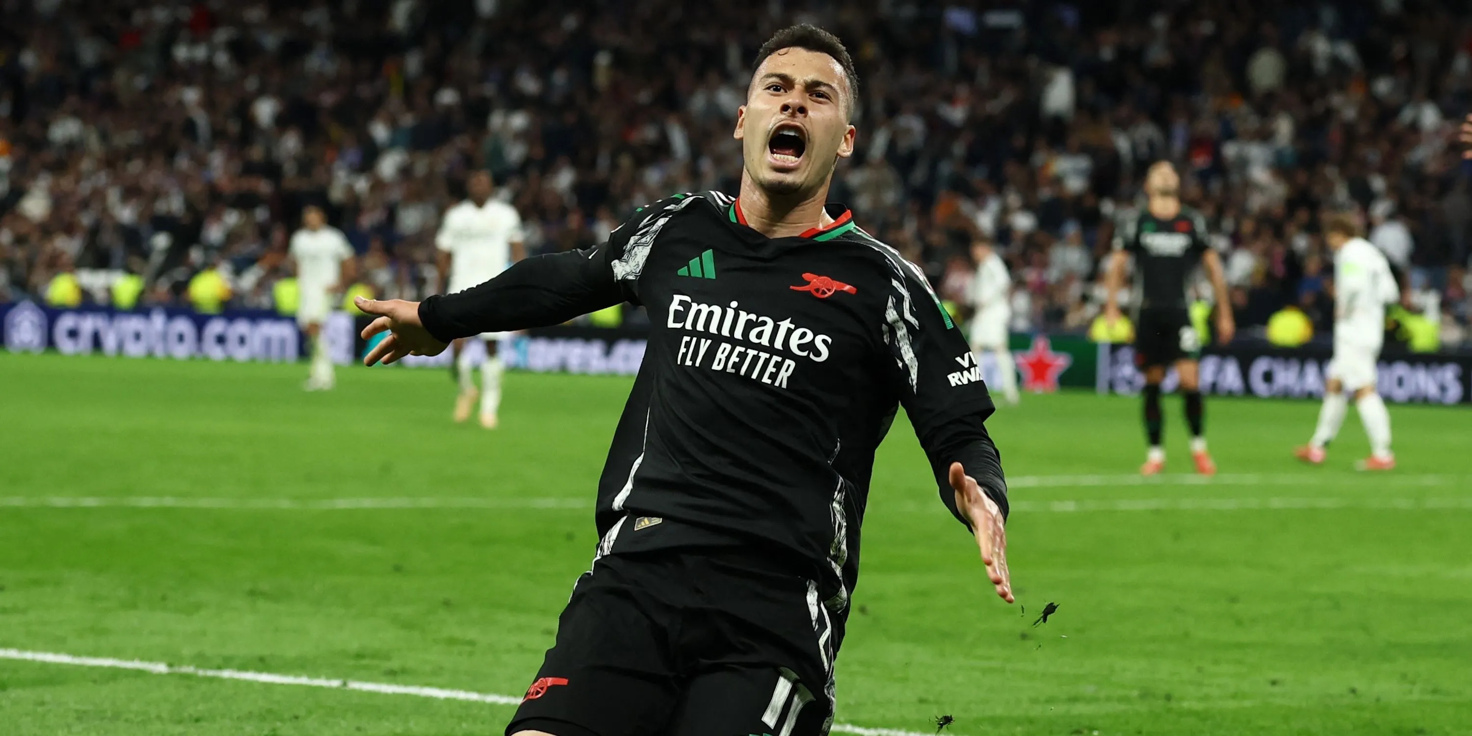 Gabriel Martinelli ăn mừng bàn thắng, phong độ của tiền đạo Arsenal