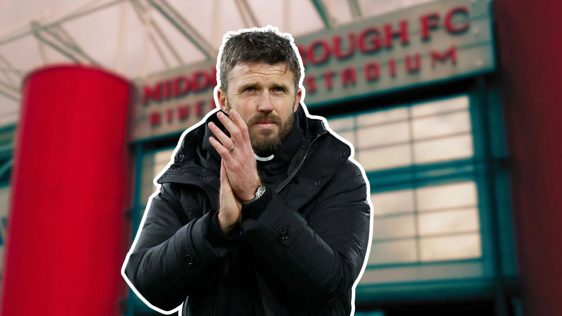 HLV Michael Carrick trong trận đấu của Middlesbrough
