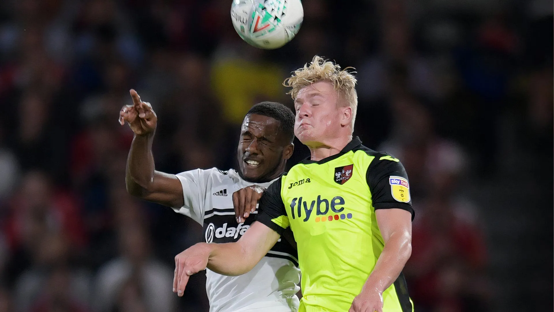 Jack Sparkes trong màu áo Exeter City trước khi chuyển đến Portsmouth