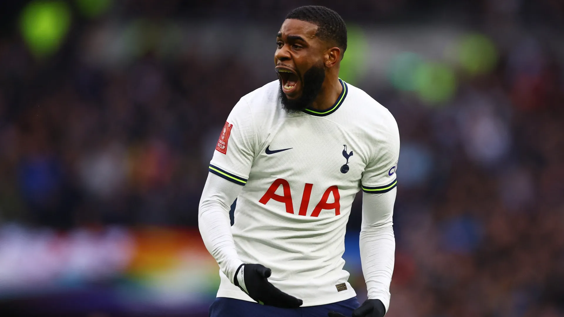 Japhet Tanganga trong màu áo câu lạc bộ Tottenham Hotspur