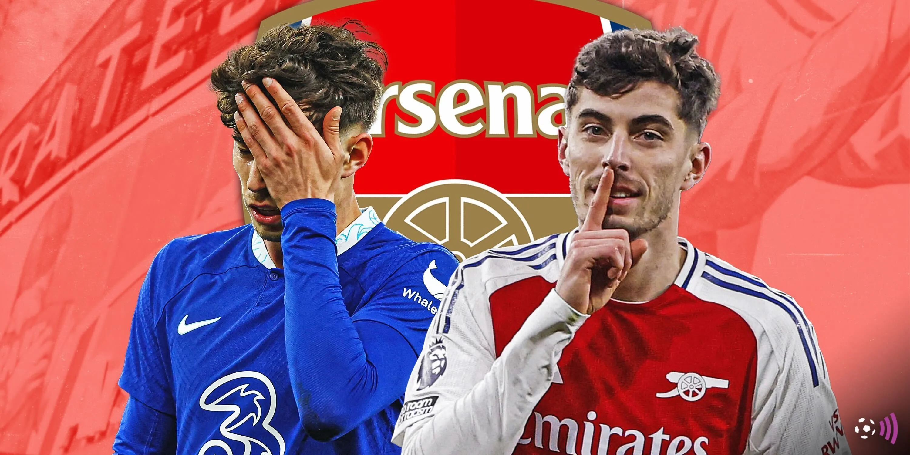 Kai Havertz trong màu áo Arsenal sau khi chuyển đến từ Chelsea