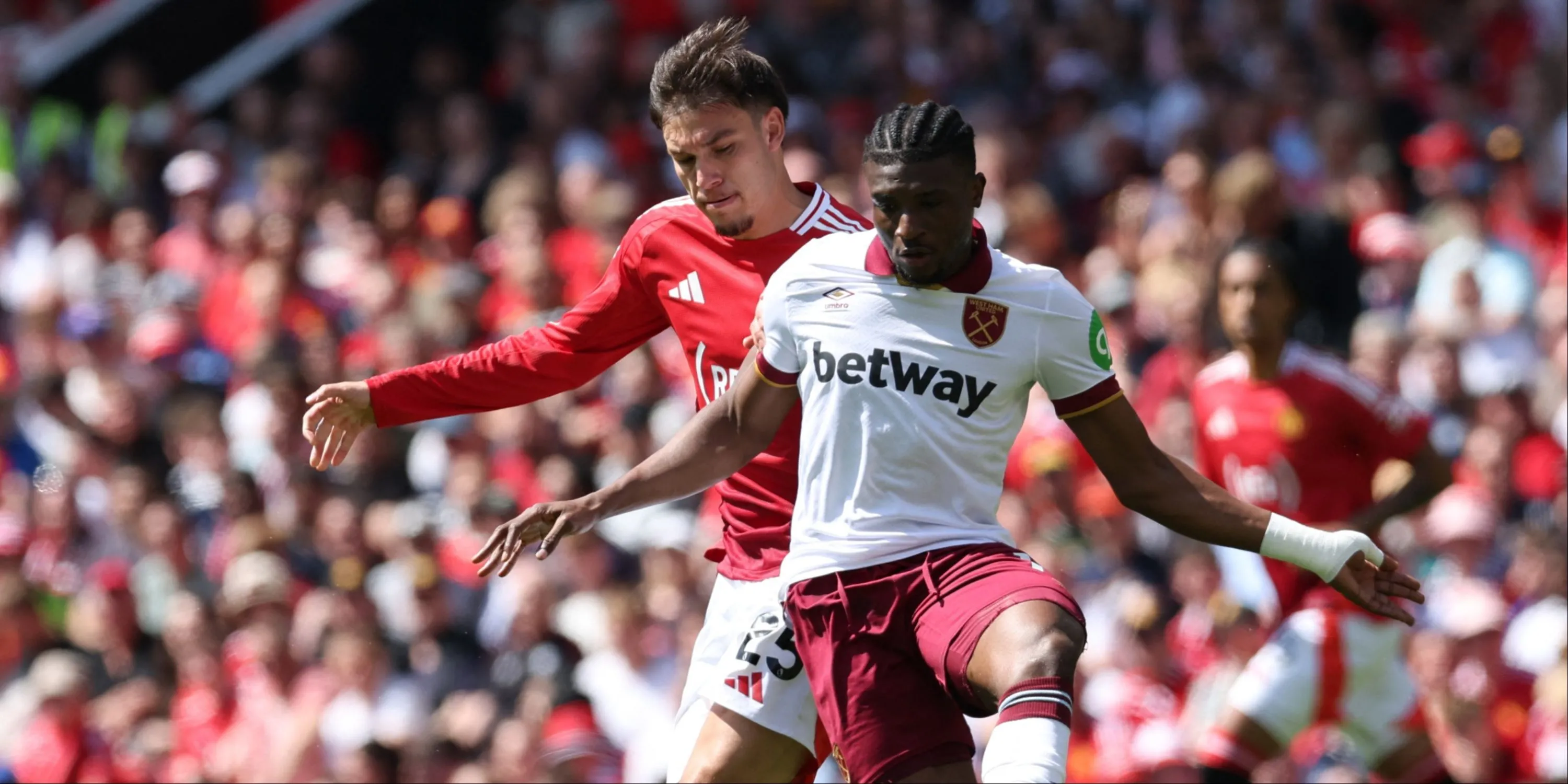 Mohammed Kudus trong màu áo West Ham, mục tiêu chuyển nhượng của Arsenal