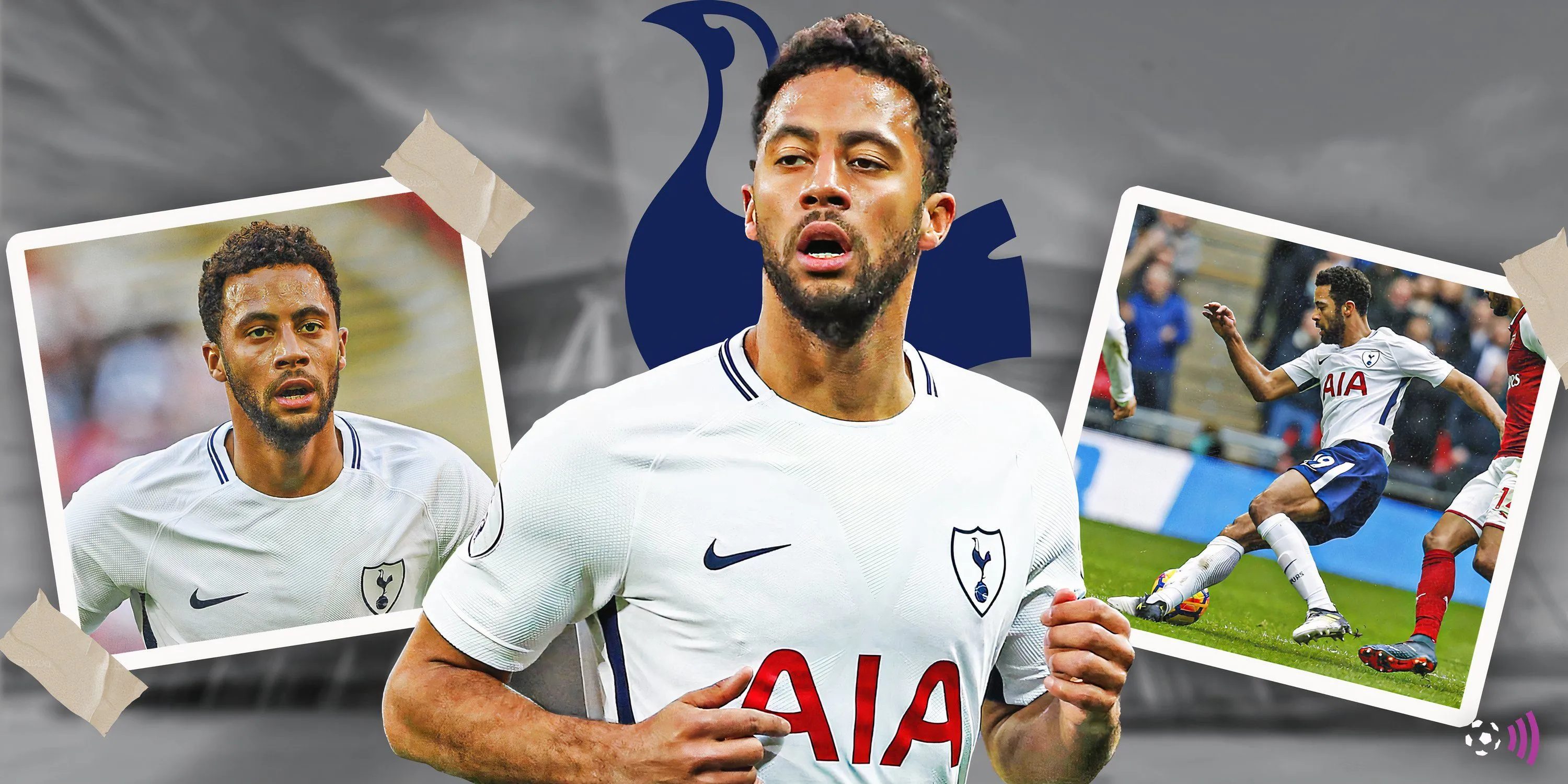 Tiền vệ Mousa Dembele trong màu áo Tottenham Hotspur thể hiện kỹ năng giữ bóng