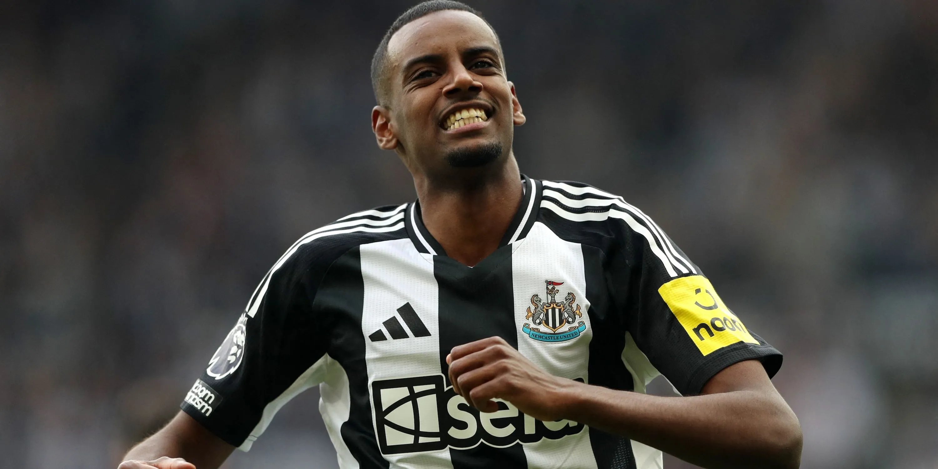 Alexander Isak của Newcastle United ăn mừng bàn thắng trong một trận đấu