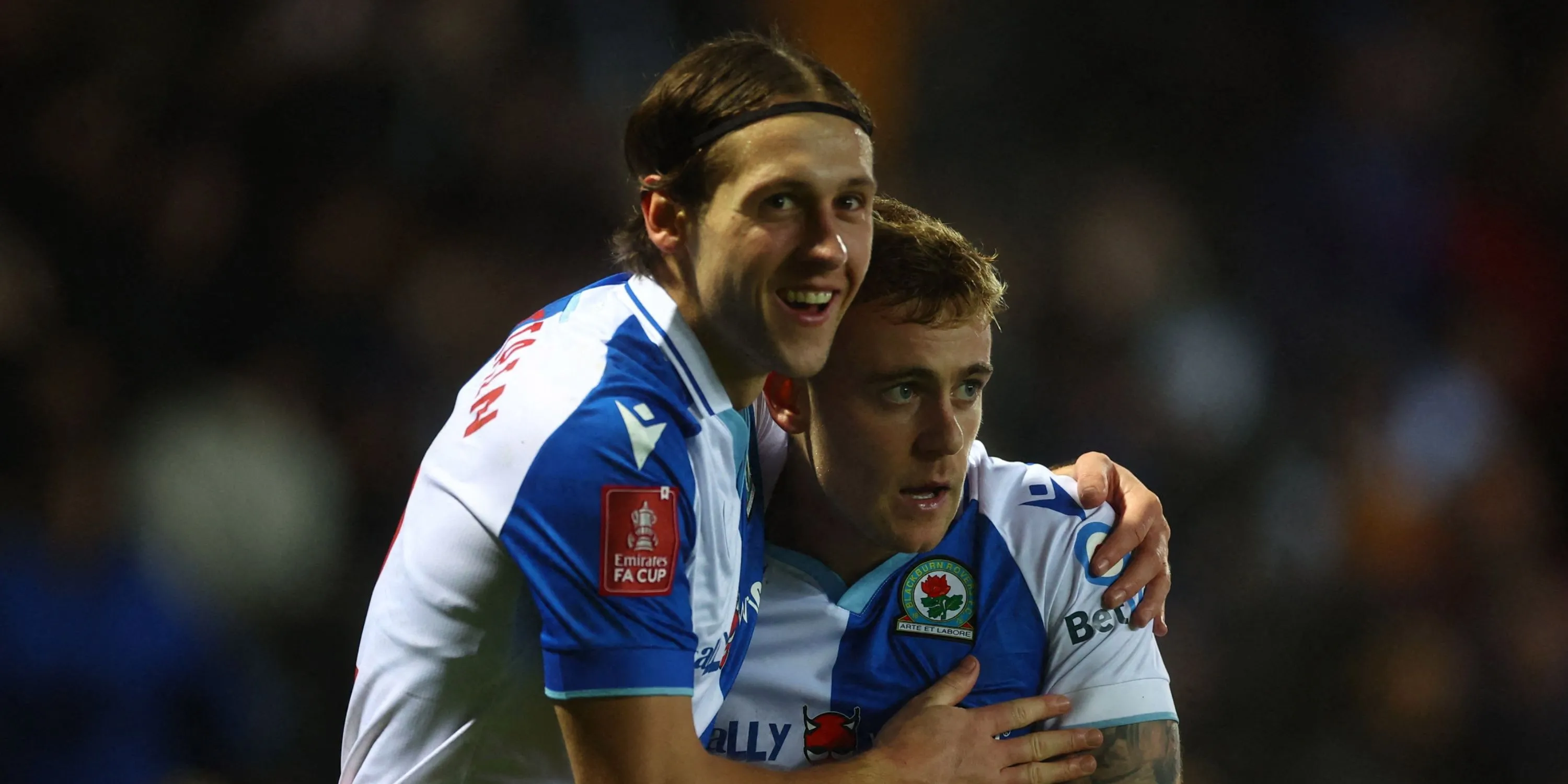 Hậu vệ Callum Brittain trong màu áo Blackburn Rovers tại giải Championship