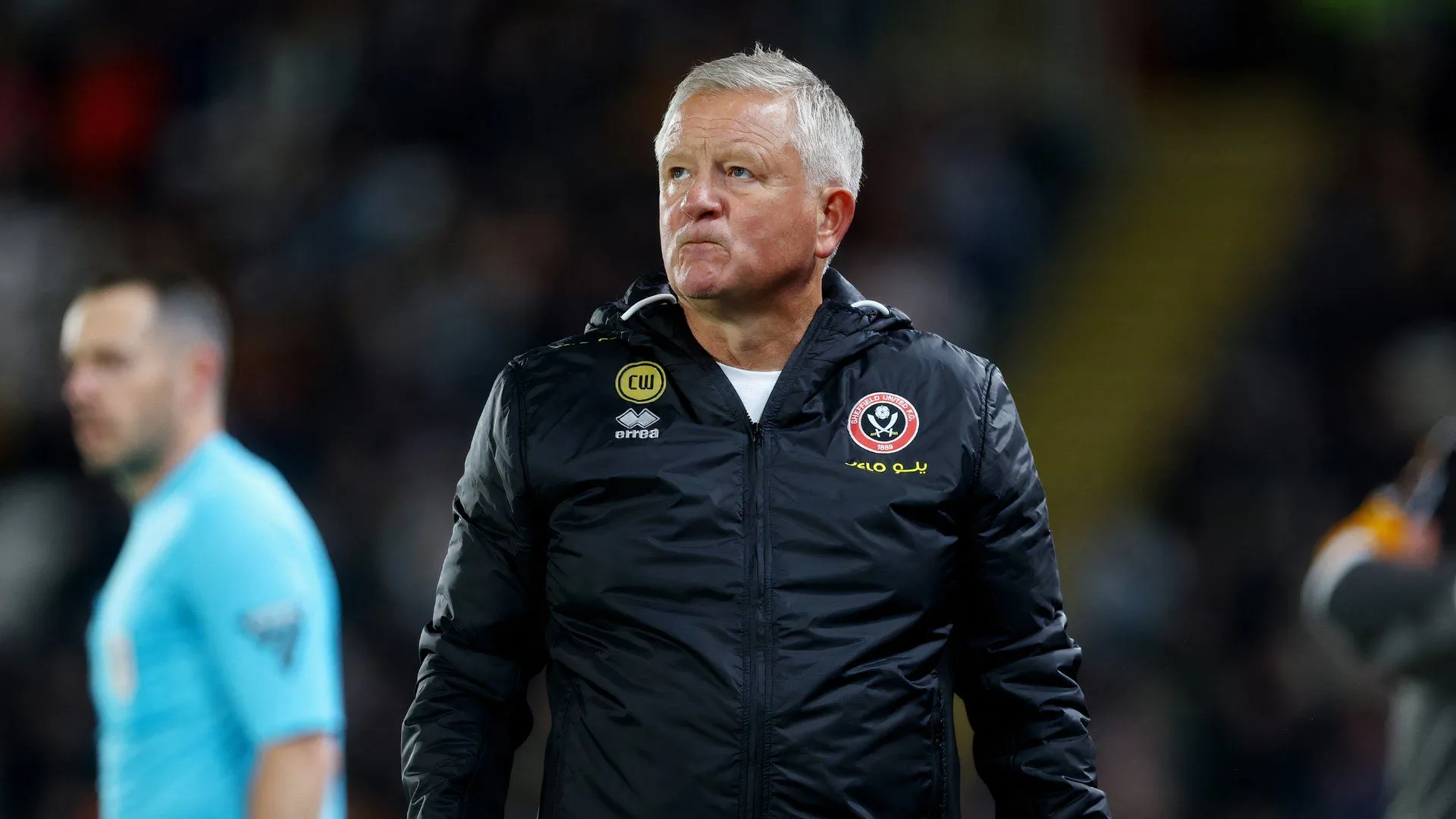 HLV Chris Wilder trong trang phục thi đấu của Sheffield United