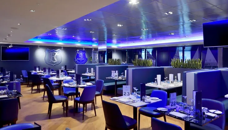 Khu vực dịch vụ khách sạn cao cấp tại Goodison Park, CLB Everton.