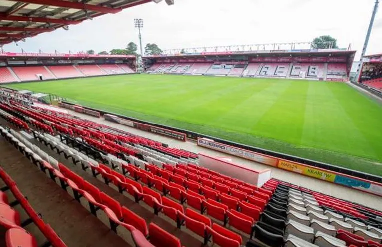 Khung cảnh mặt sân Vitality Stadium từ khán đài