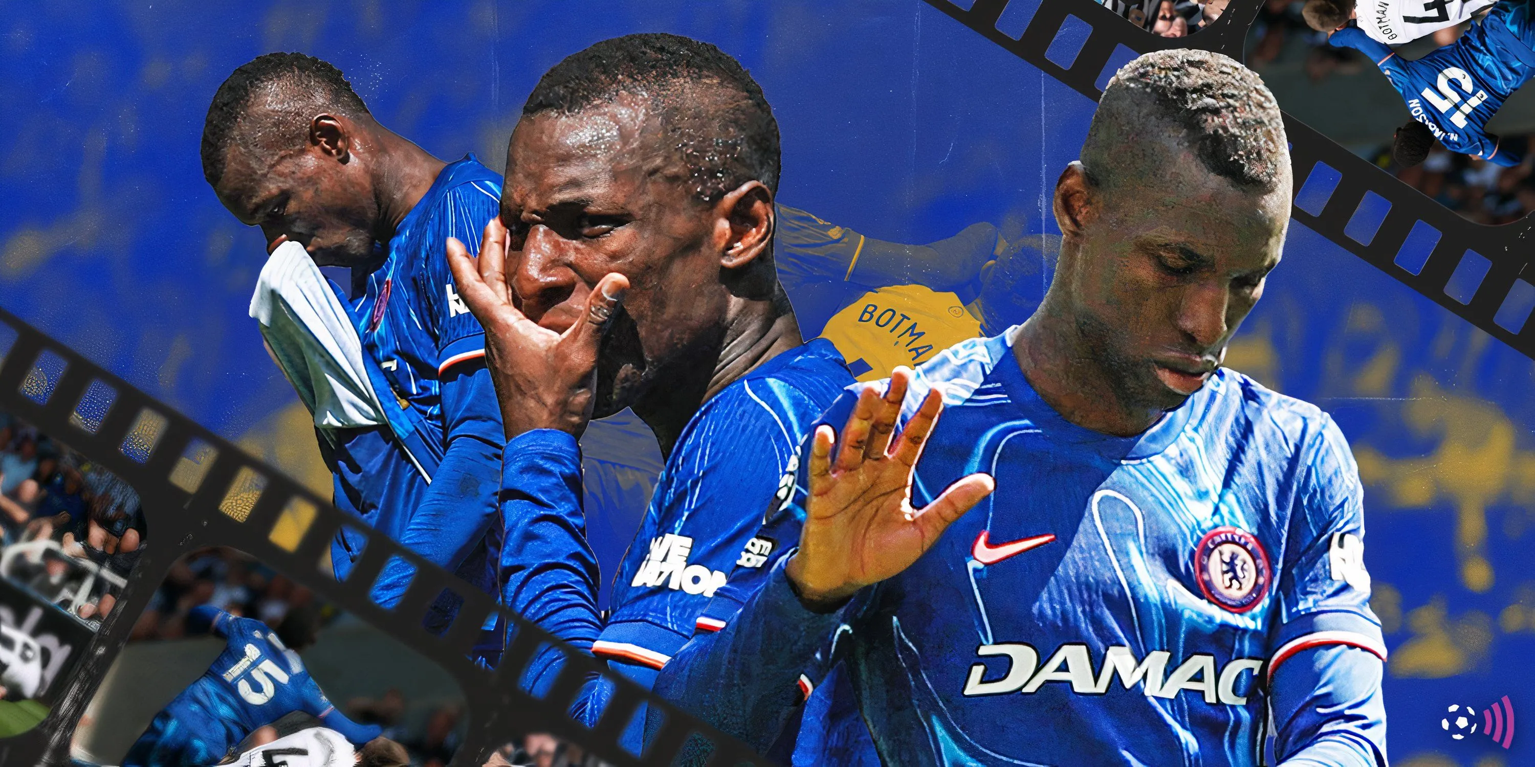 Nicolas Jackson trên sân tập Chelsea
