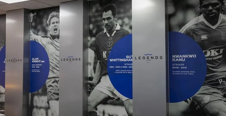 Phòng đón tiếp cao cấp tại sân Fratton Park