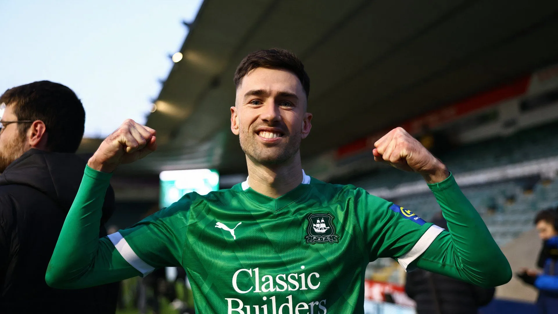 Ryan Hardie trong màu áo Plymouth Argyle mùa giải trước