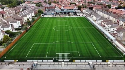 Sân vận động Rossett Park, sân nhà của câu lạc bộ Marine AFC tại Crosby, Merseyside