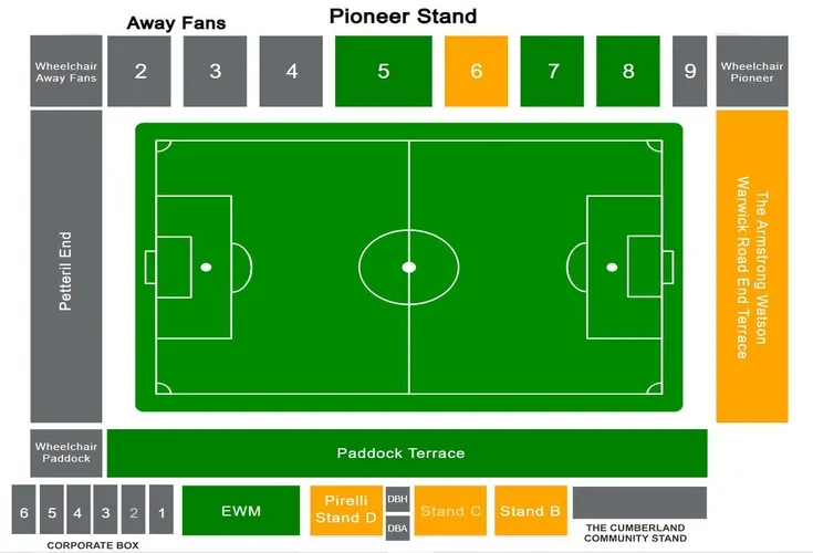 Sơ đồ tổng quan sân vận động Brunton Park
