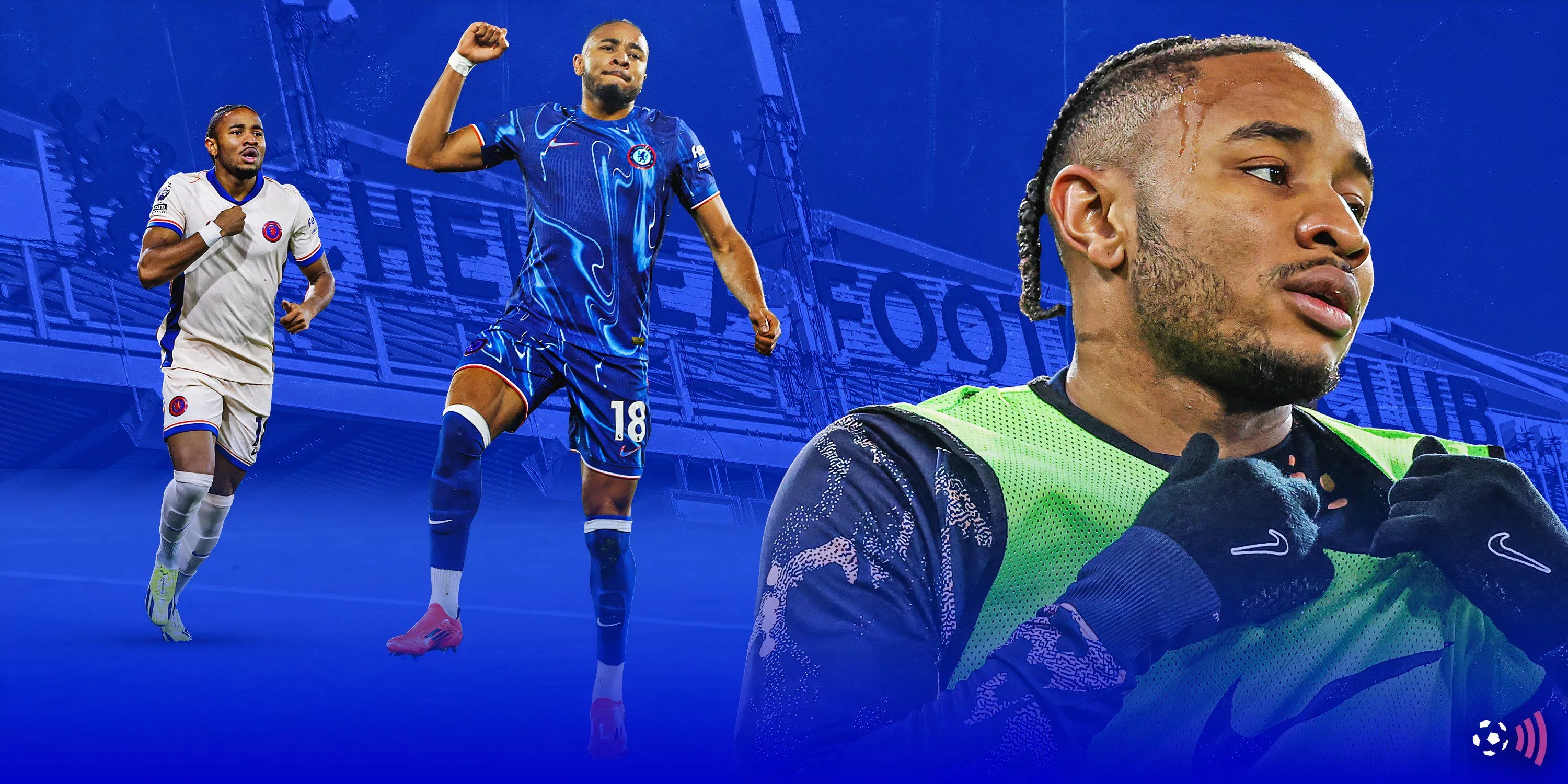 Tiền đạo Christopher Nkunku của Chelsea trong một pha bóng tấn công, thể hiện vai trò của anh trong đội hình.