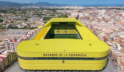 Toàn cảnh sân Estadio de la Cerámica của Villarreal từ trên cao