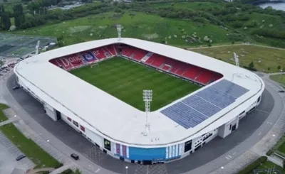 Toàn cảnh sân vận động Eco-Power từ trên cao, sân nhà hiện tại của câu lạc bộ bóng đá Doncaster Rovers.