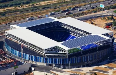 Toàn cảnh trên không sân vận động RCDE Stadium