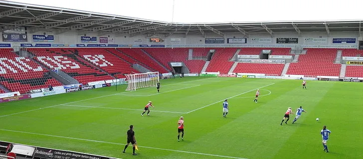 Trận đấu giữa Doncaster Rovers Belles LFC và Birmingham City LFC diễn ra tại sân Eco-Power.