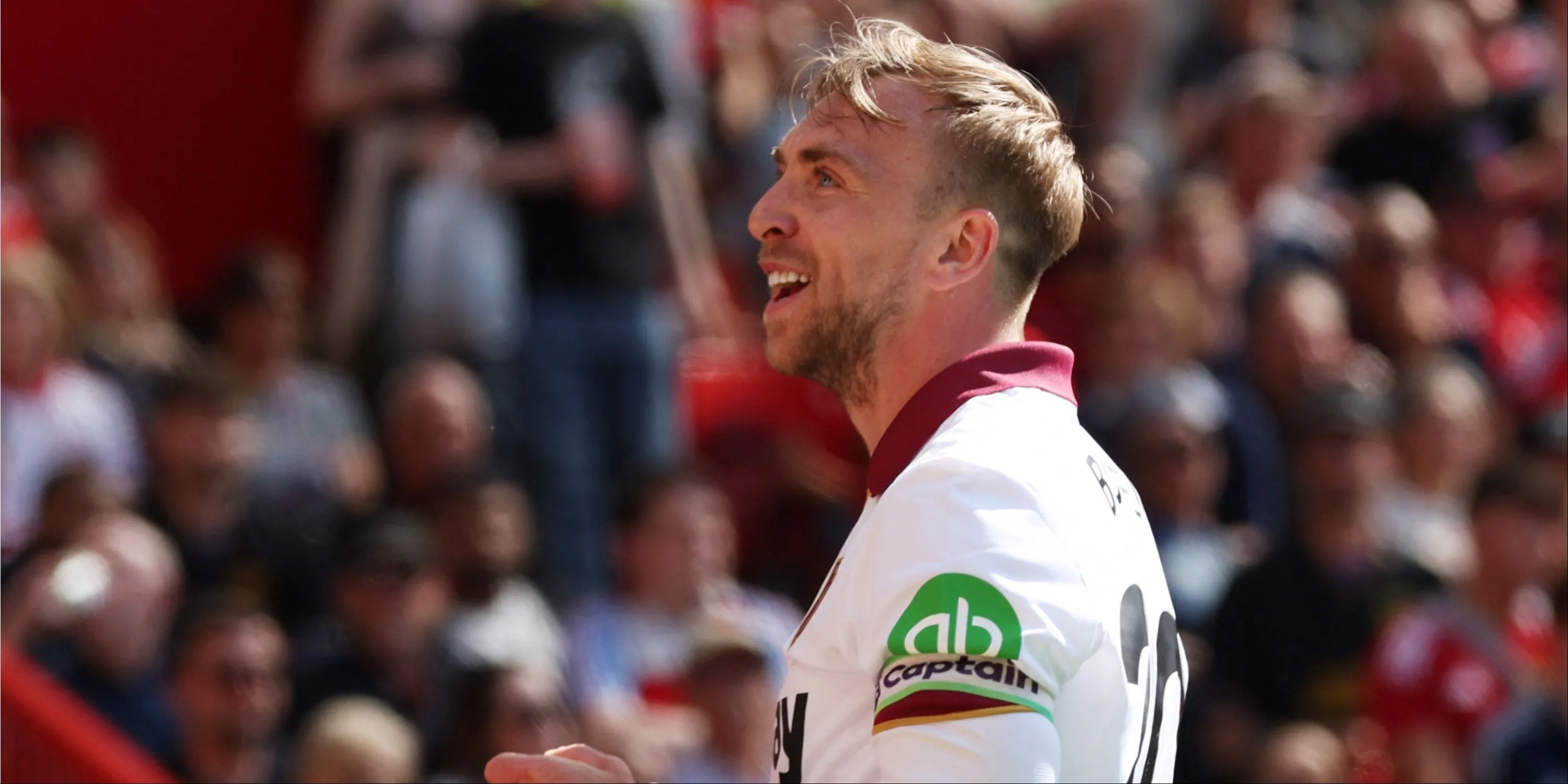 Tiền đạo Jarrod Bowen của West Ham United ăn mừng bàn thắng