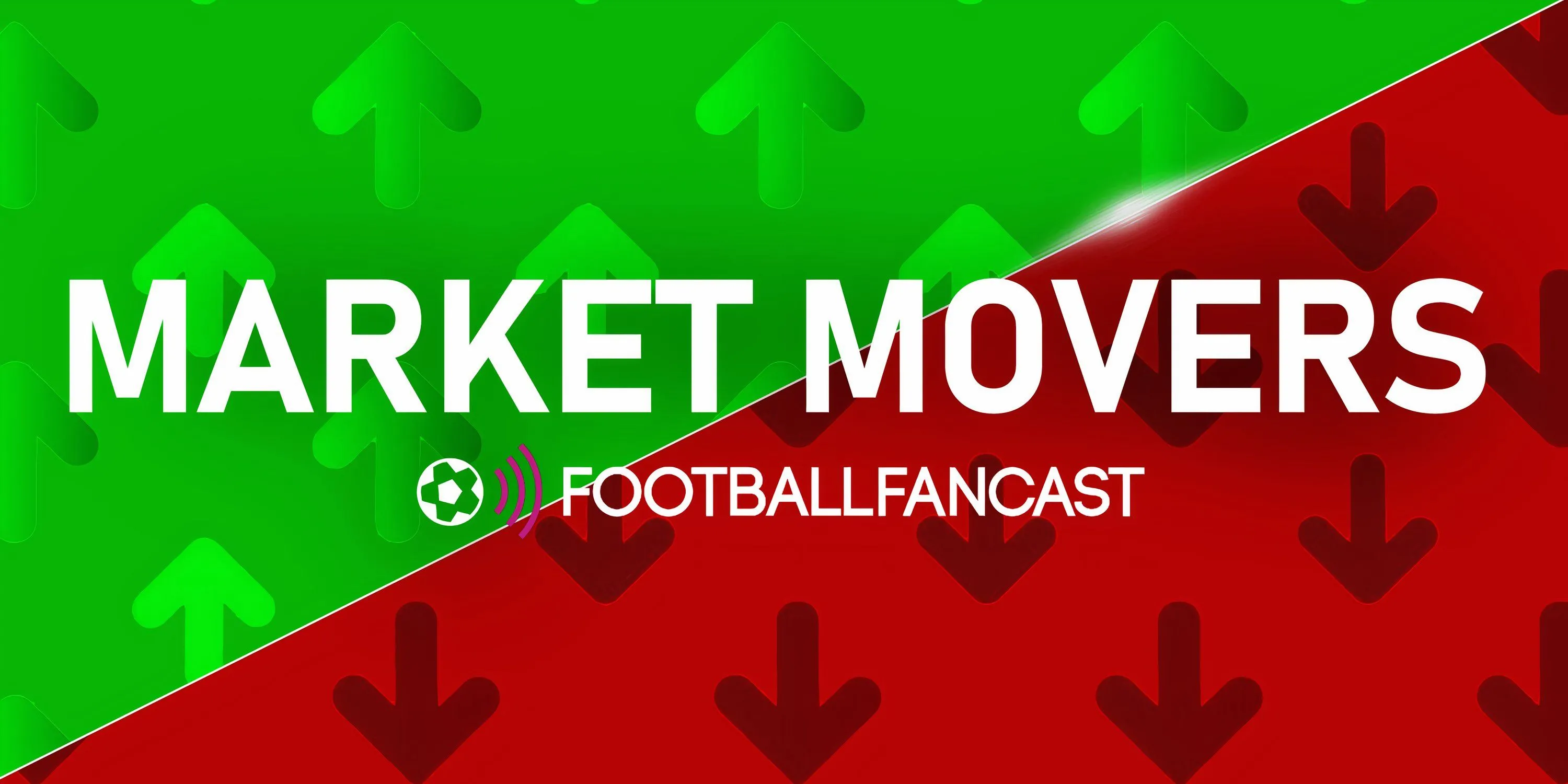 Hình minh họa Market Movers thể hiện sự biến động giá trị cầu thủ trên thị trường chuyển nhượng