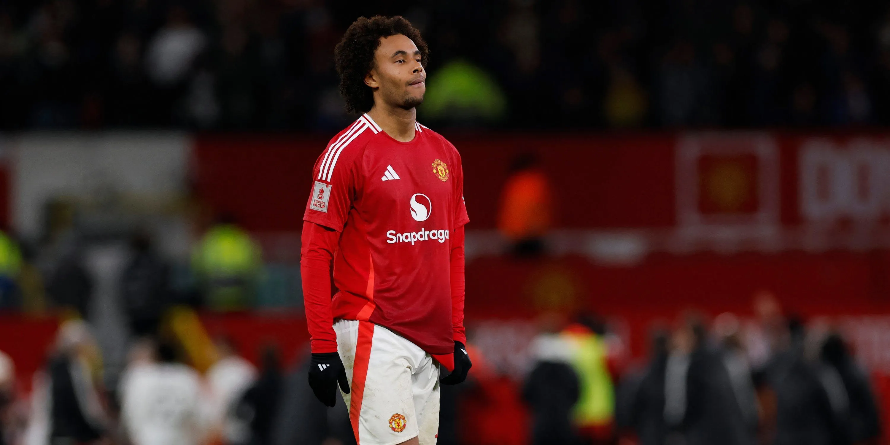 Tiền đạo Joshua Zirkzee trong màu áo Manchester United