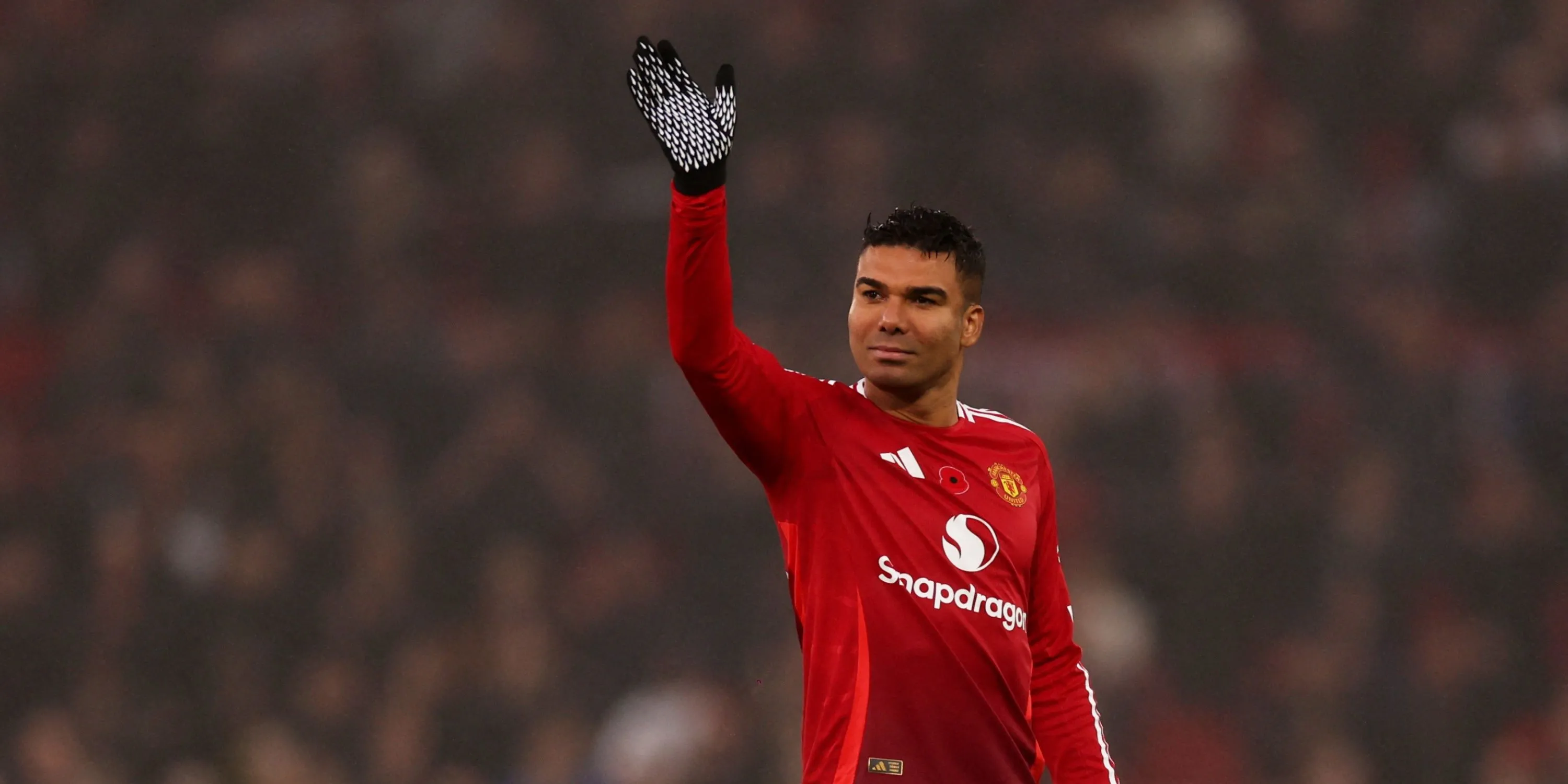 Tiền vệ Casemiro của Manchester United trong một trận đấu, tương lai đang được xem xét.