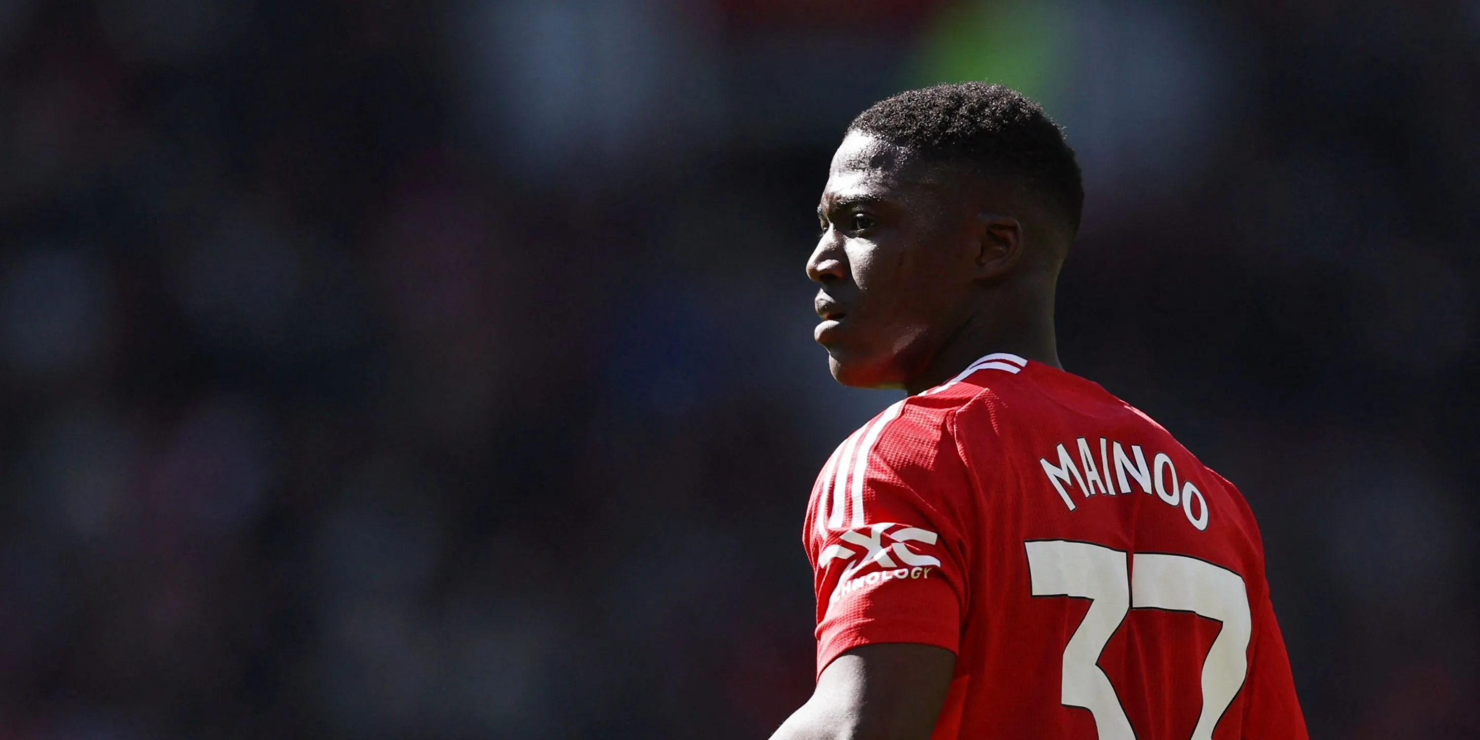 Tiền vệ Kobbie Mainoo của Manchester United trong trận đấu