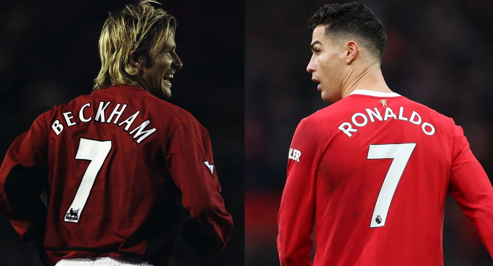 David Beckham và Cristiano Ronaldo - biểu tượng số 7 tại Manchester United