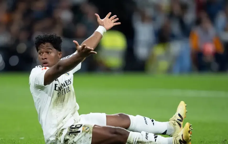 Endrick ngồi dự bị tại Real Madrid dưới thời Xabi Alonso, chưa được trao cơ hội thi đấu chính thức