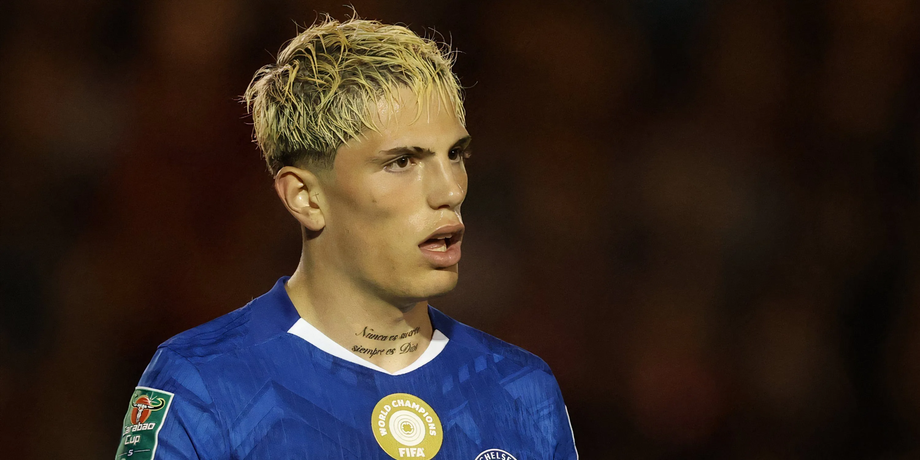 Garnacho thi đấu bế tắc ở vị trí tiền vệ cánh trái trong màu áo Chelsea gặp Nottingham Forest.