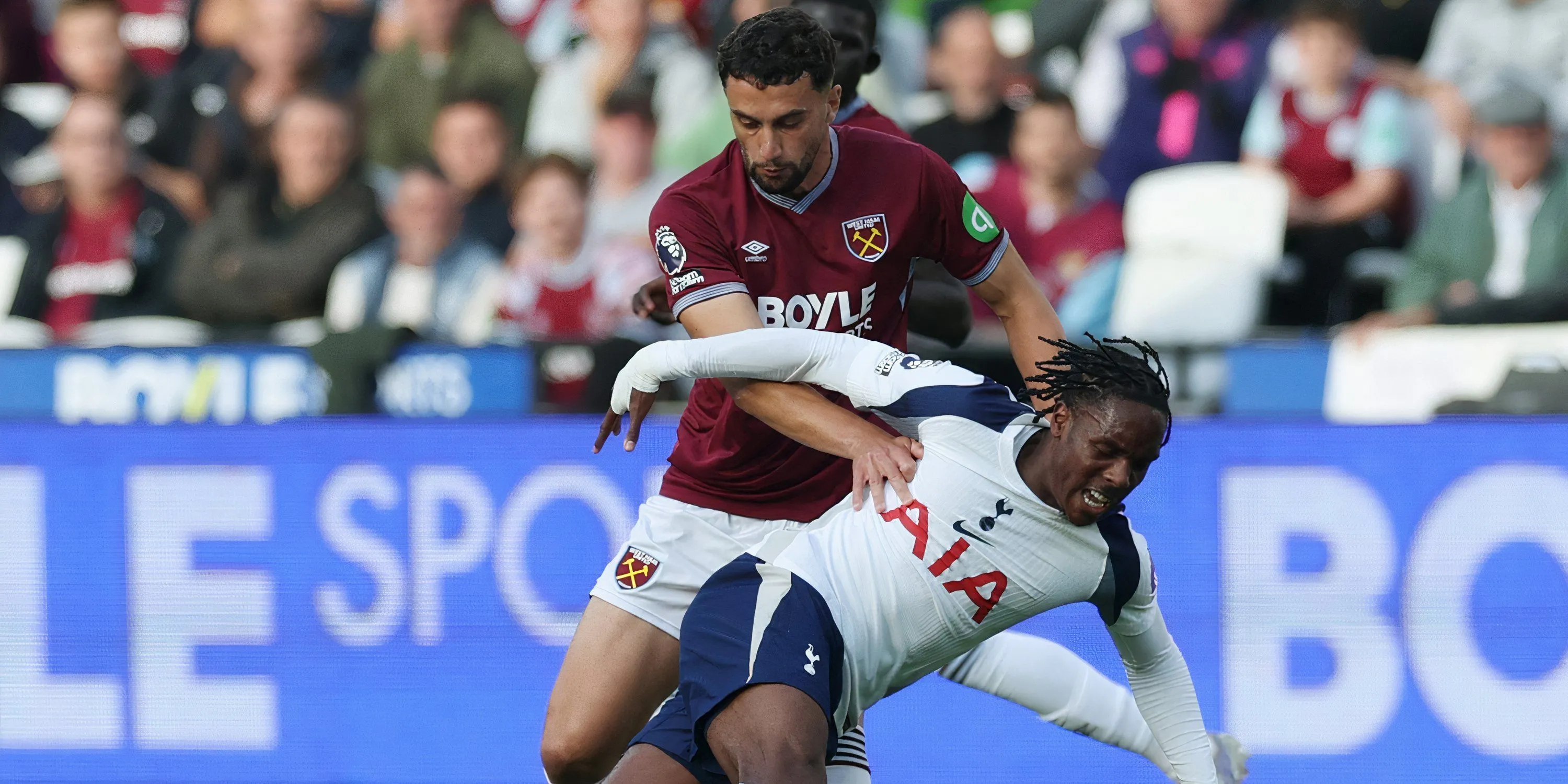 Max Kilman trong màu áo West Ham, bị chỉ trích sau một số trận đấu gần đây