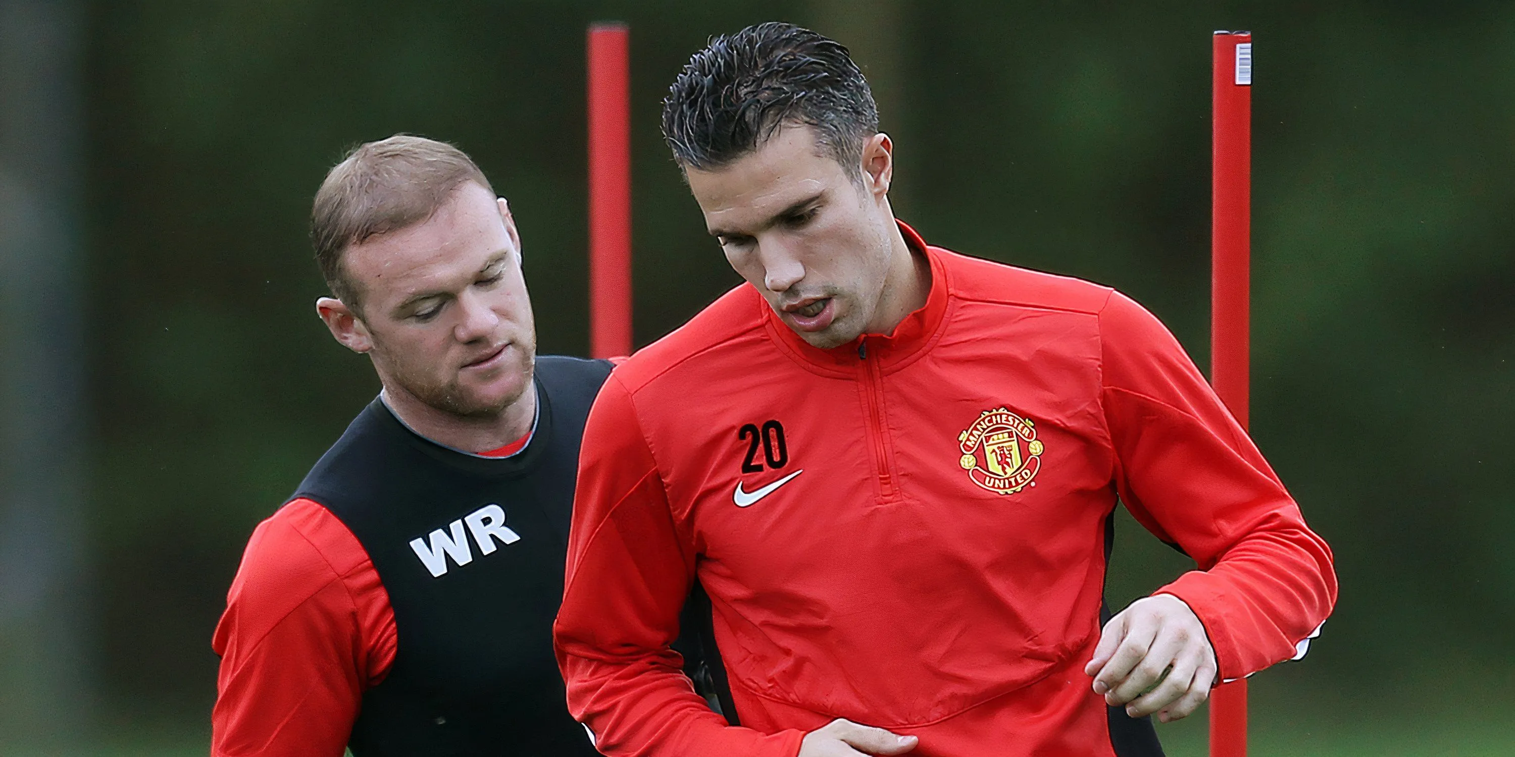 Robin van Persie và Wayne Rooney trong màu áo Man United, biểu tượng ghi bàn của CLB