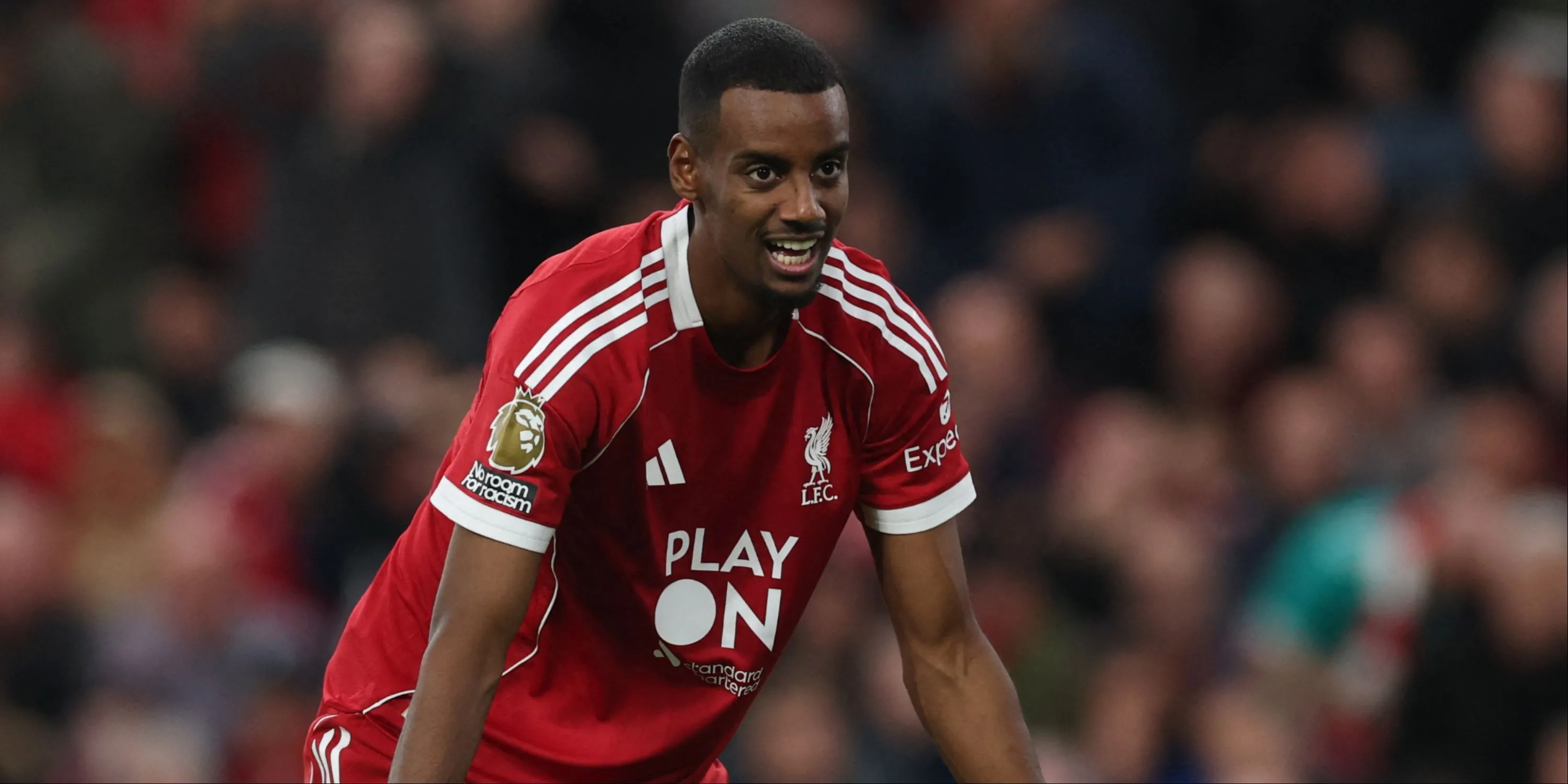 Alexander Isak chưa tìm được phong độ ghi bàn tại Anfield