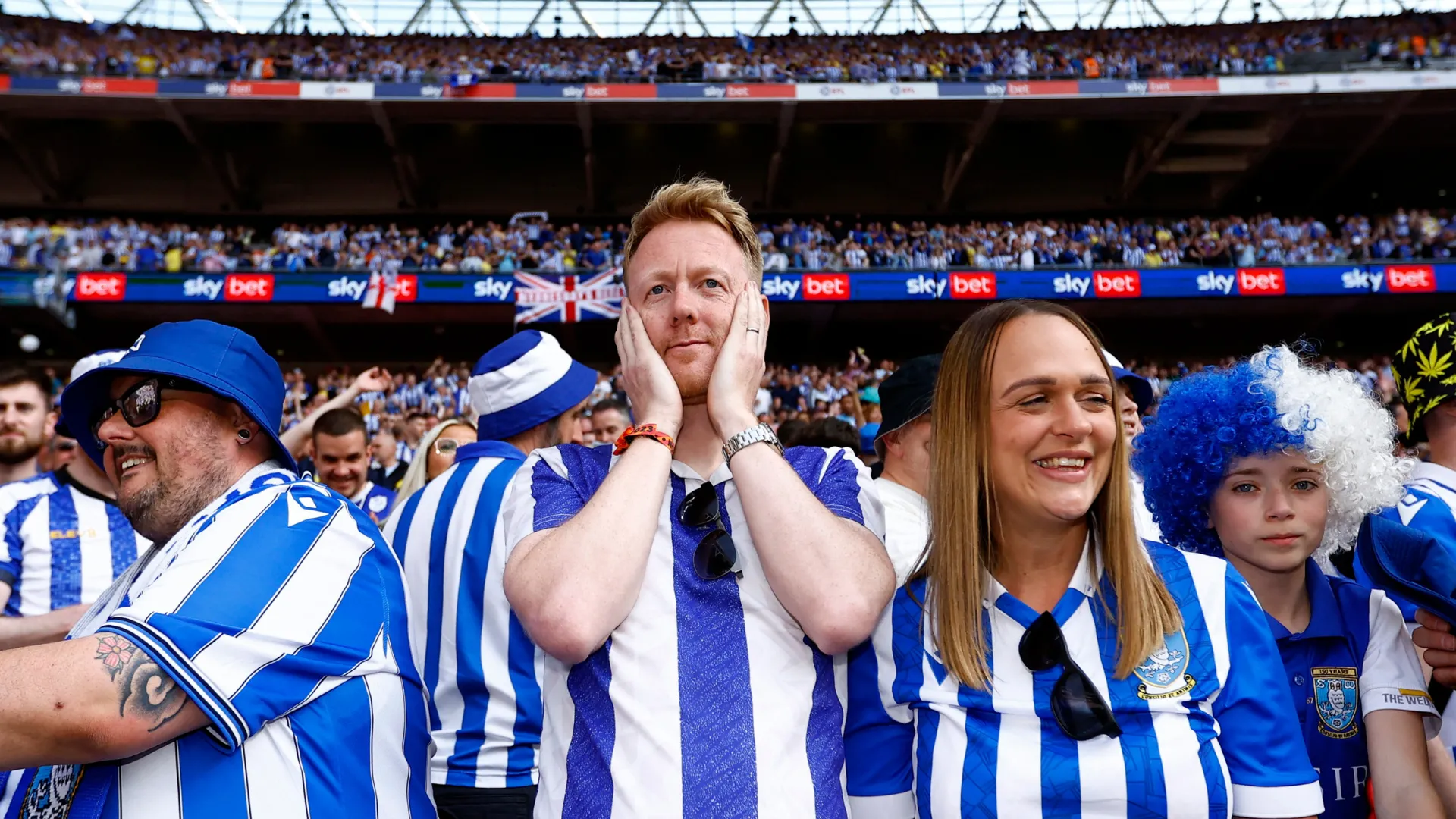 Cổ động viên Sheffield Wednesday tại Sân vận động Wembley
